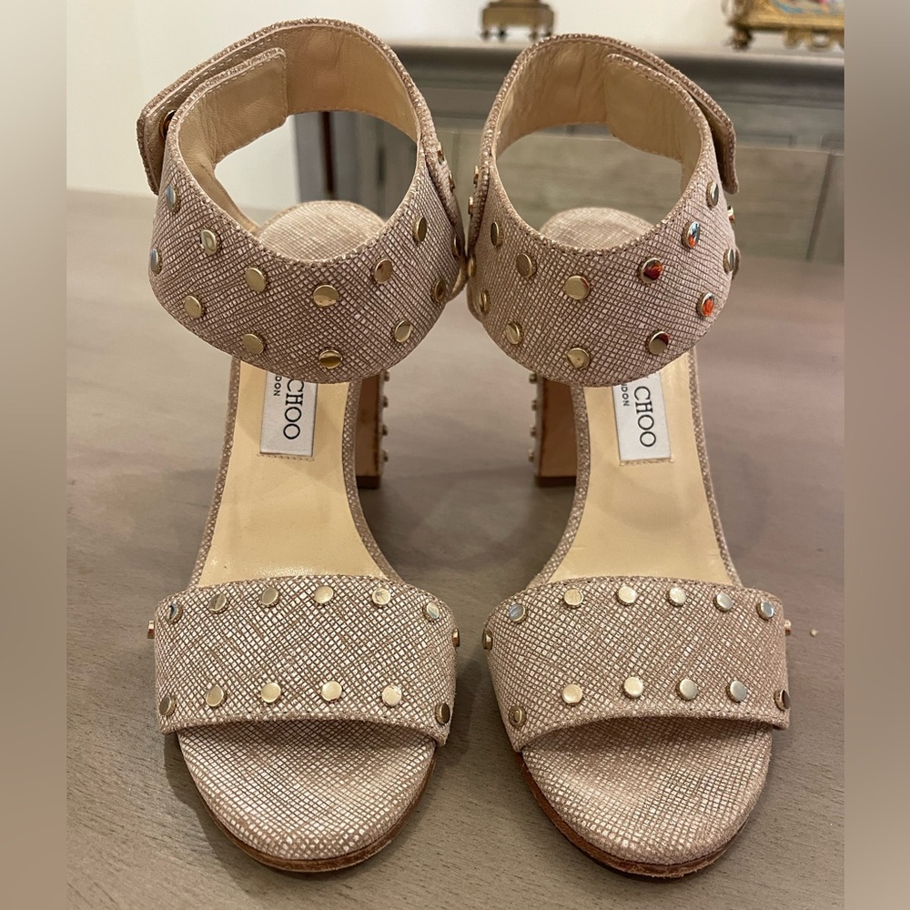 Jimmy Choo Studded block heel sandals